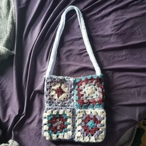 Custom Crocheted Granny Sqaure Bag
